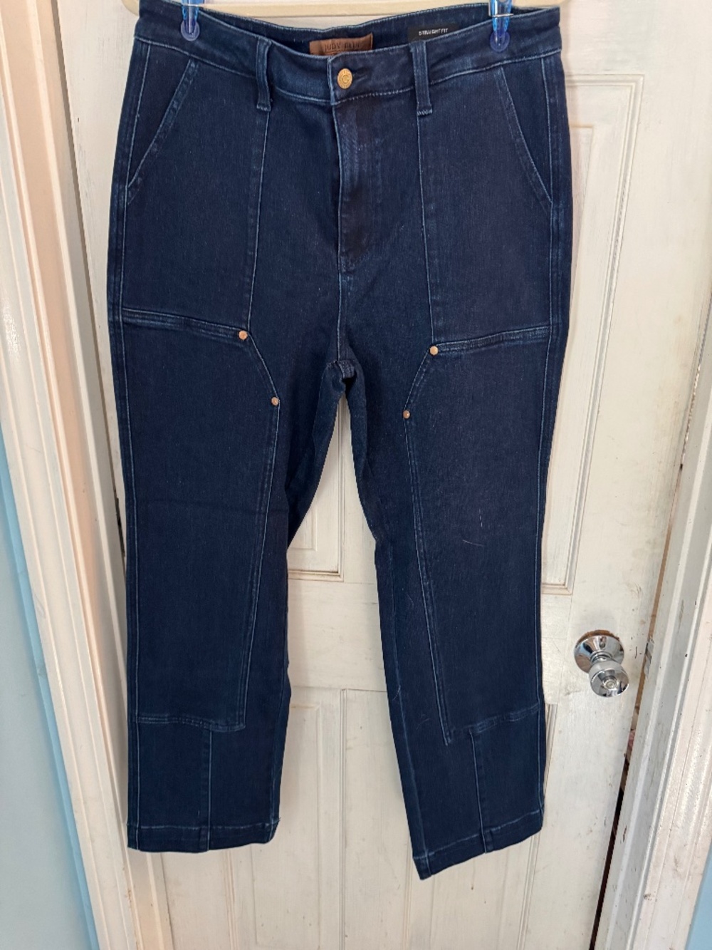 Judy Blue High Waist Work Wear Patch Jeans